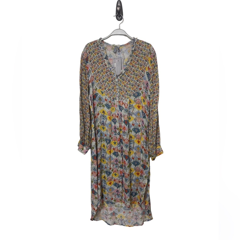 NWT Bl^nk London Bright Long Sleeve Ruffle Dress